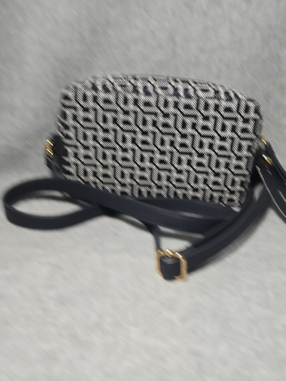 Tommy Hilfiger Navy & White Monogram Crossbody Bag - Picture 3 of 8